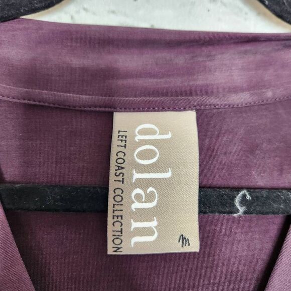 Anthropologie Dolan Left Coast Collection Plum Women's Plunging Swing Dress Sz M - Picture 11 of 13